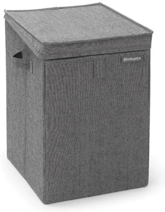 Cutie de rufe stivuibilа Brabantia 1000828, 35 L, Deschidere frontala, Capac lat, Pliabil, Negru
