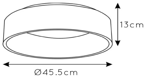 Plafonieră LED Lucide 46100/32/30 TALOWE LED/30W/230V negru