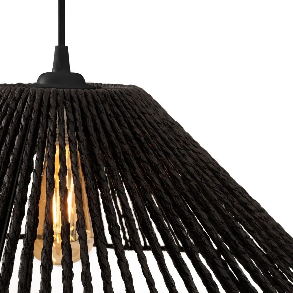 Lustra stil modern natural Amalfi I negru