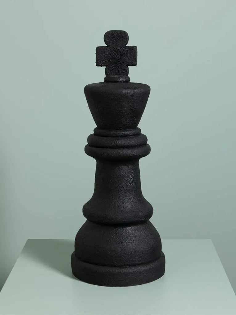 Decorațiune rege de șah din rășină, H56 cm