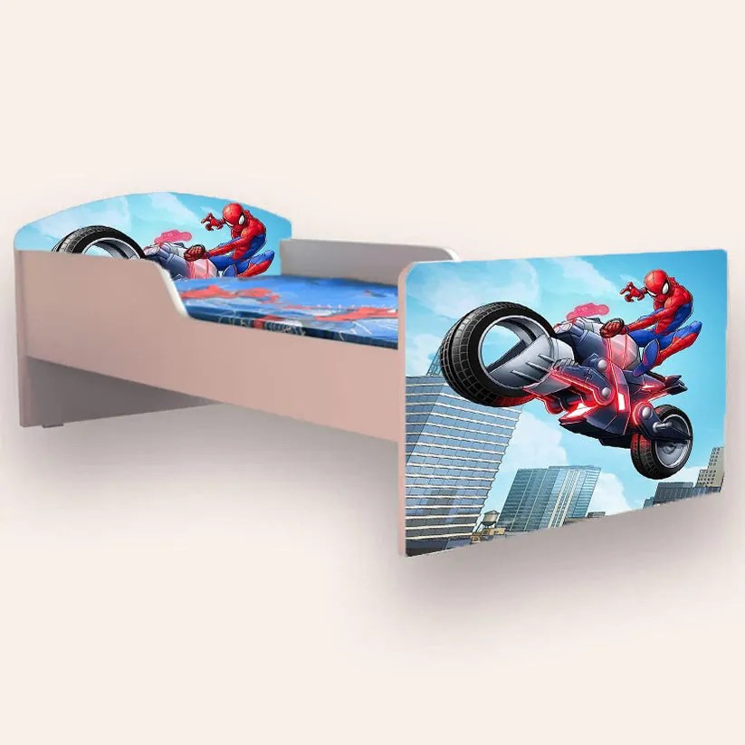 Patut copii de gradinita cu Spider Man 3 Mic  2-6 ani 130x60 cm Simplu Fara saltea CMG51893594718548