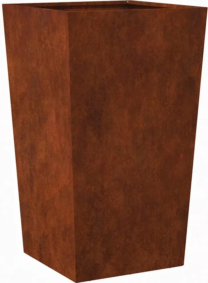 vidaXL Jardinier de grădină 45x45x75 cm Oțel pentru intemperii