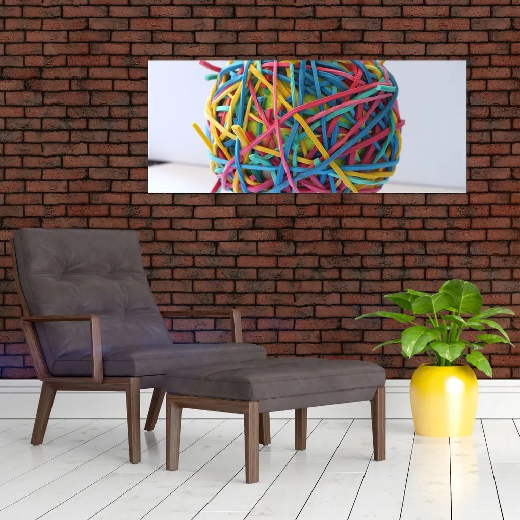 Tablou cu gumițe (120x50 cm)