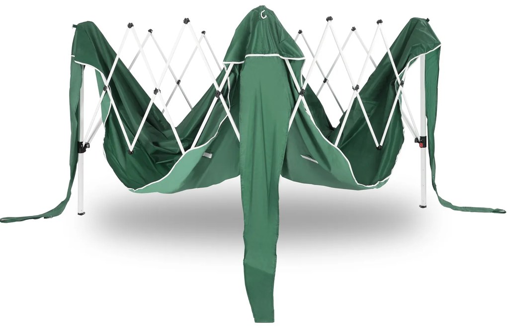 Deuba Foisor de gradina Capri 3x3 m - 2 pereti laterali - verde
