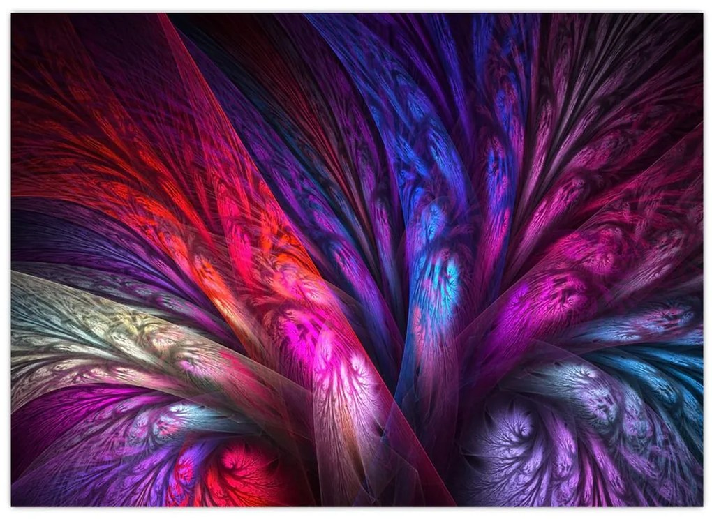 Tabloul abstract cu copacul (70x50 cm)