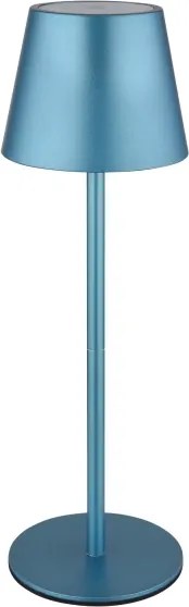 Globo 58488BL-LED Lampă de masă VANNIE, reîncărcabilă, cu control tactil și reglare a luminozității, pentru exterior 3W/5V IP54 1800mAh albastră