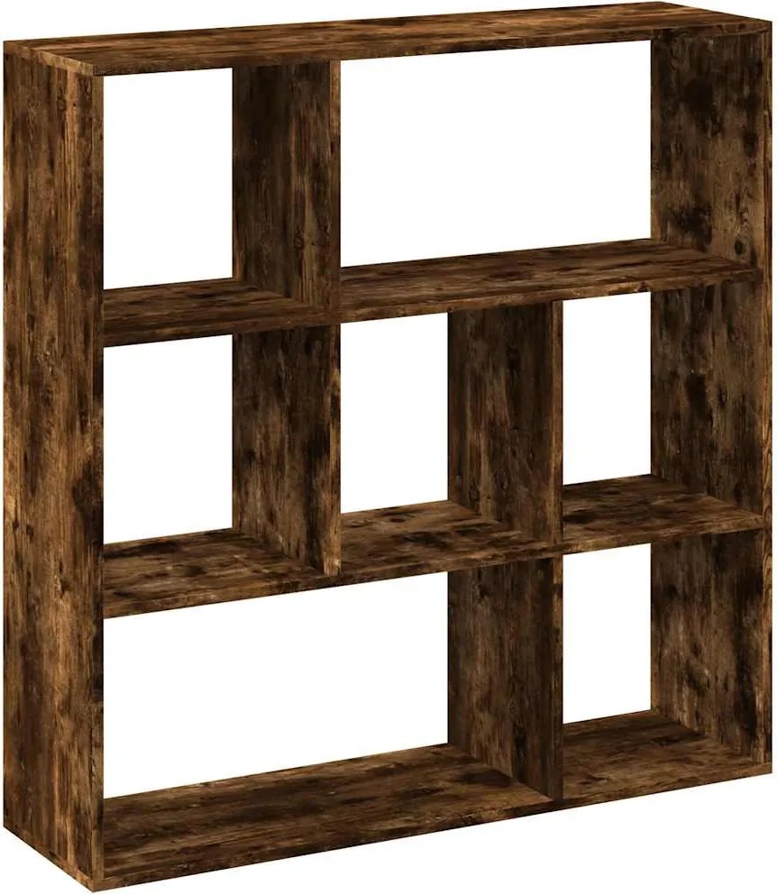 vidaXL Bibliotecă/separator cameră stejar fumuriu 102x29x103,5 cm lemn