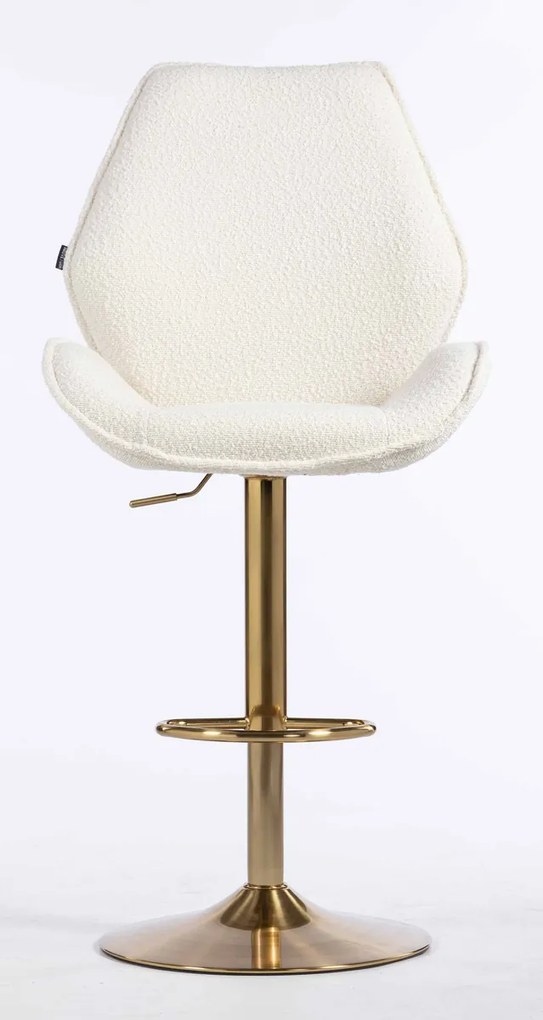HR350W Scaun Boucle din Catifea Bază Aurie