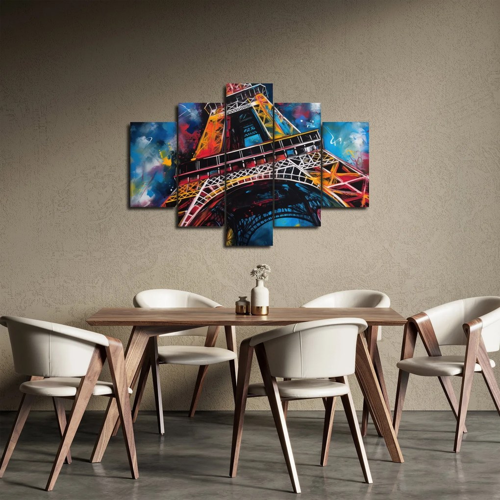 Tablou - Pictură a Turnului Eiffel II. (150x105 cm)