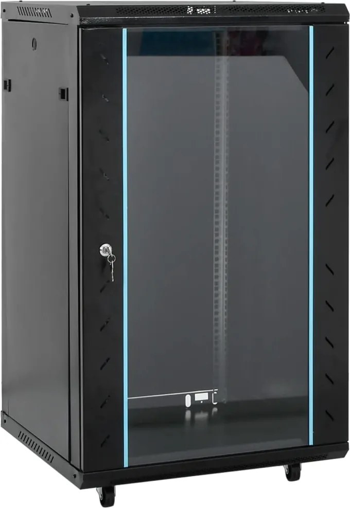 vidaXL Dulap de server, 18U, 19" IP20, negru, 60x60x100 cm