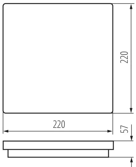 Plafonieră LED de exterior cu senzor Kanlux 38788 BENO 12/18W/230V 3000/3500/4000K IP65 antracit