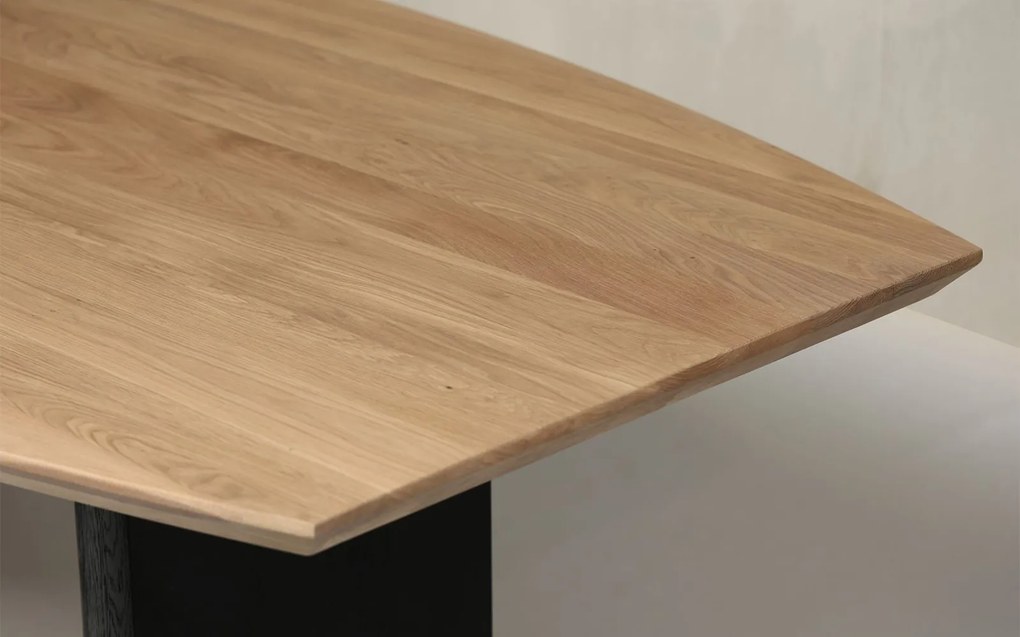 Masă lemn masiv de dining Wyda, 240 × 110 × 75 cm