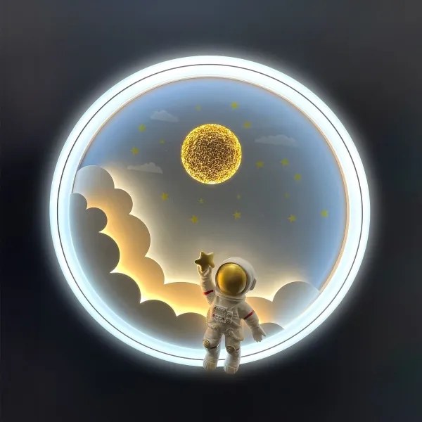 Brilagi - Plafonieră LED reglabilă pentru copii LED/42W/230V 3000/5700K astronaut