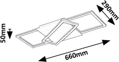 Plafoniera LED cu telecomanda Kitlee