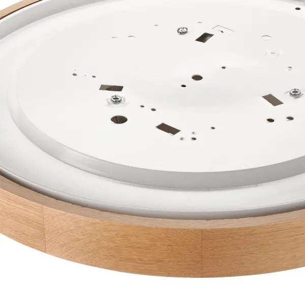 Plafonieră OAK SLIM 3×E27/60W/230V stejar ø 47 cm