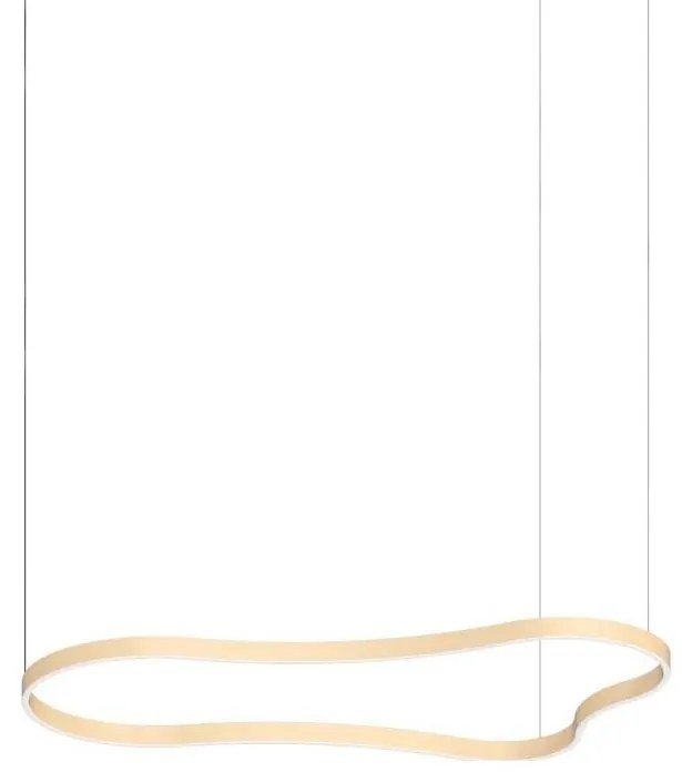 Lustră LED pe cablu Ideal Lux WAVES LED/54W/230V CRI 90 alamă