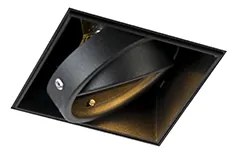 Spot integrat negru GU10 rotativ și înclinabil fără cadru - Oneon