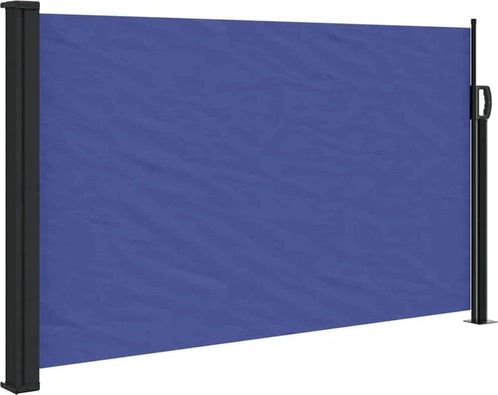 vidaXL Copertină laterală retractabilă, albastru, 117x300 cm