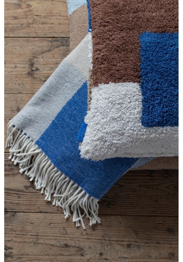 Pătură mov lavandă/bej 125x190 cm Brick – Mette Ditmer Denmark