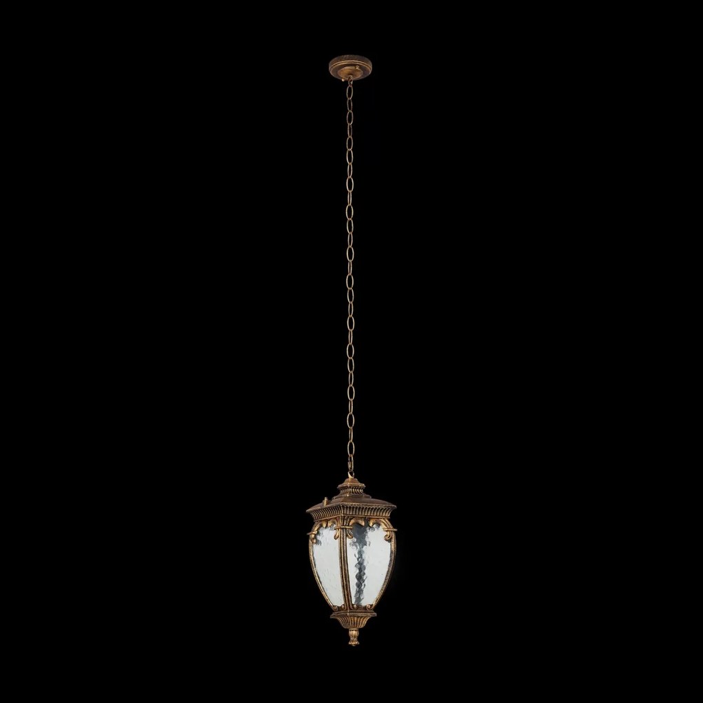 Pendul de exterior protectie IP44, Fleur negru cu auriu