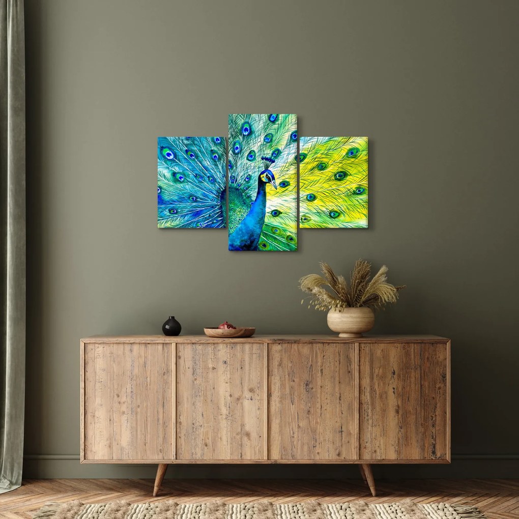 Tablou - Păun (90x60 cm)