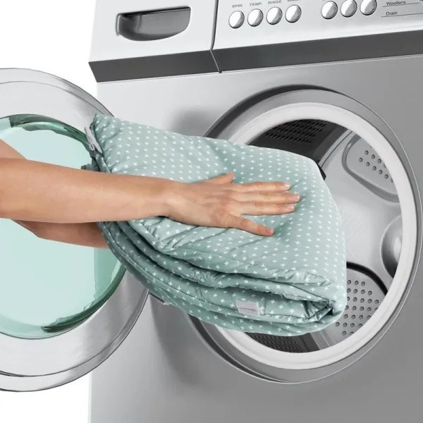 Pătură de joacă pentru bebeluși LOAMY verde-mentă/gri Ingenuity