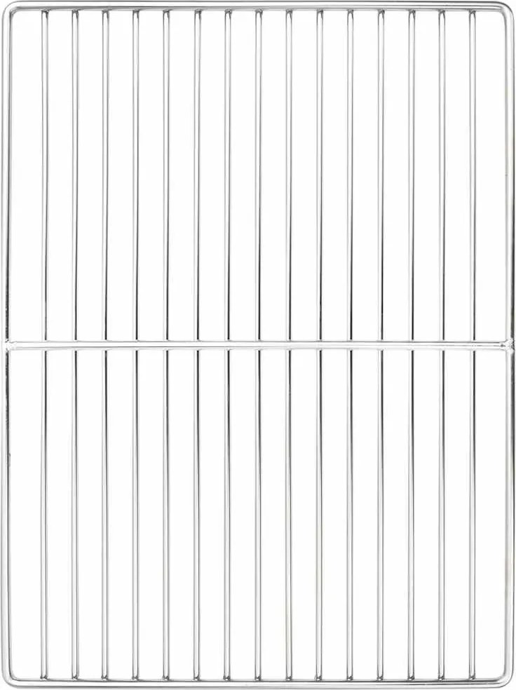 vidaXL Grătar Argintiu 40 x 30 cm Oţel inoxidabil