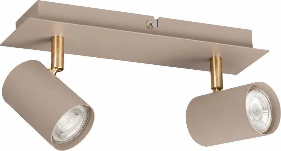 Kanlux 90781 - Spot aplicat EVALO 2xGU10/10W/230V bej/auriu