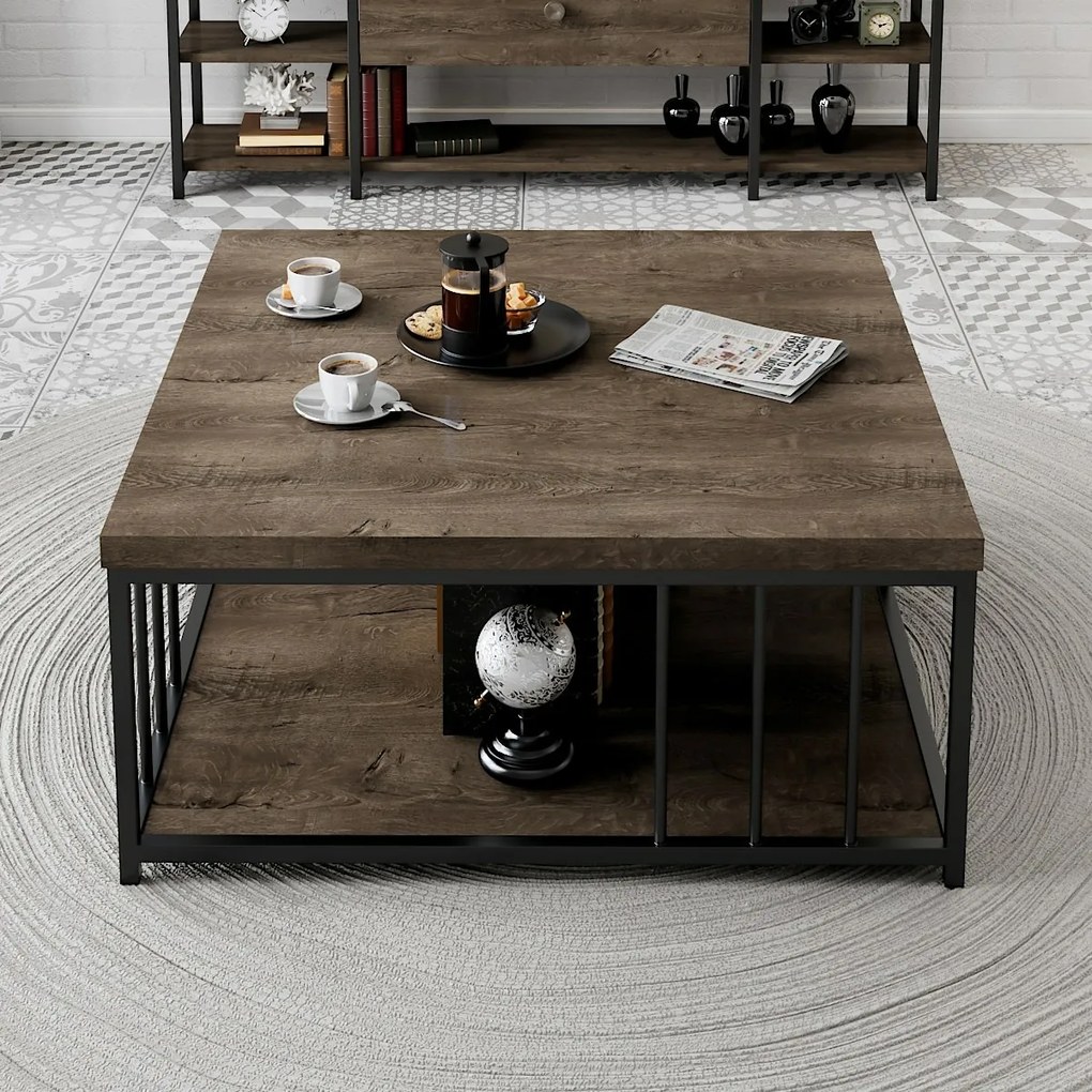 Măsuță de conferință Zenn Walnut and Black