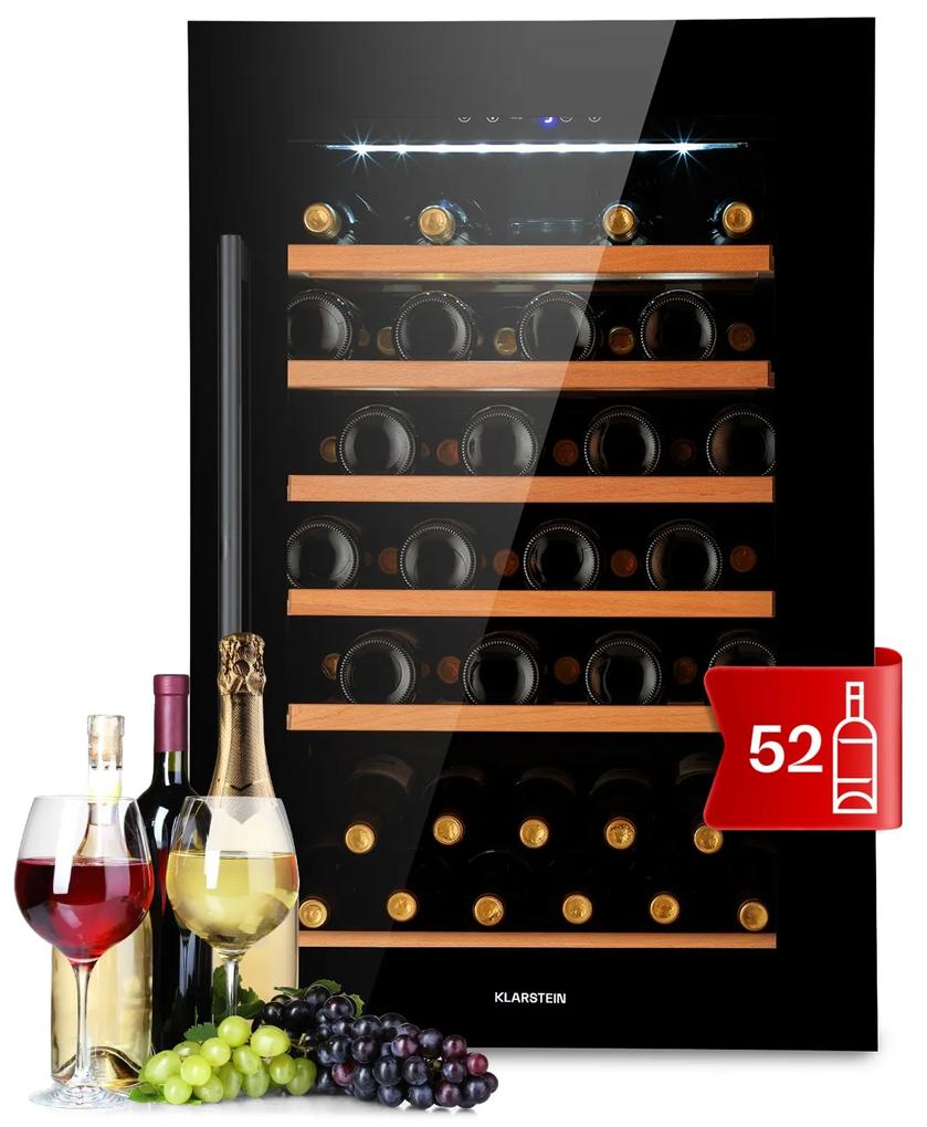 Vinsider 52 Built-In Uno, frigider pentru vin încorporat, 52 sticle, 137 litri, oțel inoxidabil