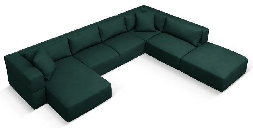 Colțar verde (cu colț pe partea dreaptă/în formă de "U") Esther – Milo Casa