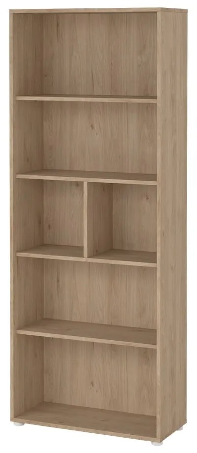 Bibliotecă cu aspect de lemn de stejar 80x205 cm Sign – Tvilum