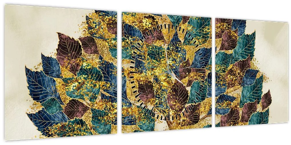 Tablou - Copac decorativ (cu ceas) (90x30 cm)