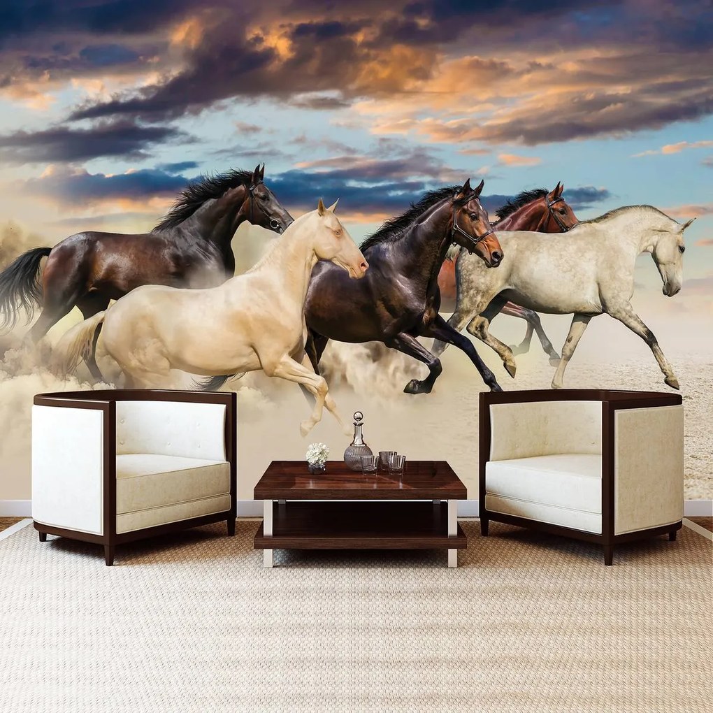 Fototapet - Galopul mustangilor (152,5x104 cm)
