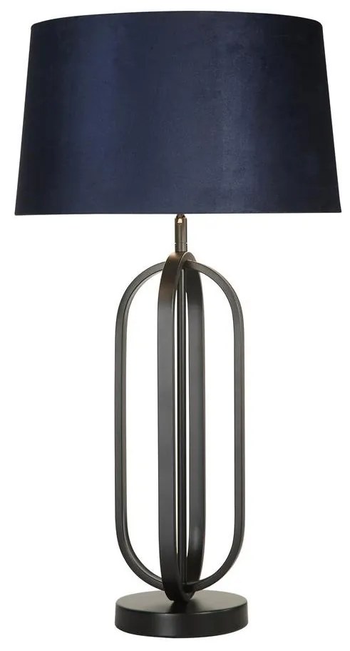 Veioza/Lampa de masa decorativa Chic negru/navy