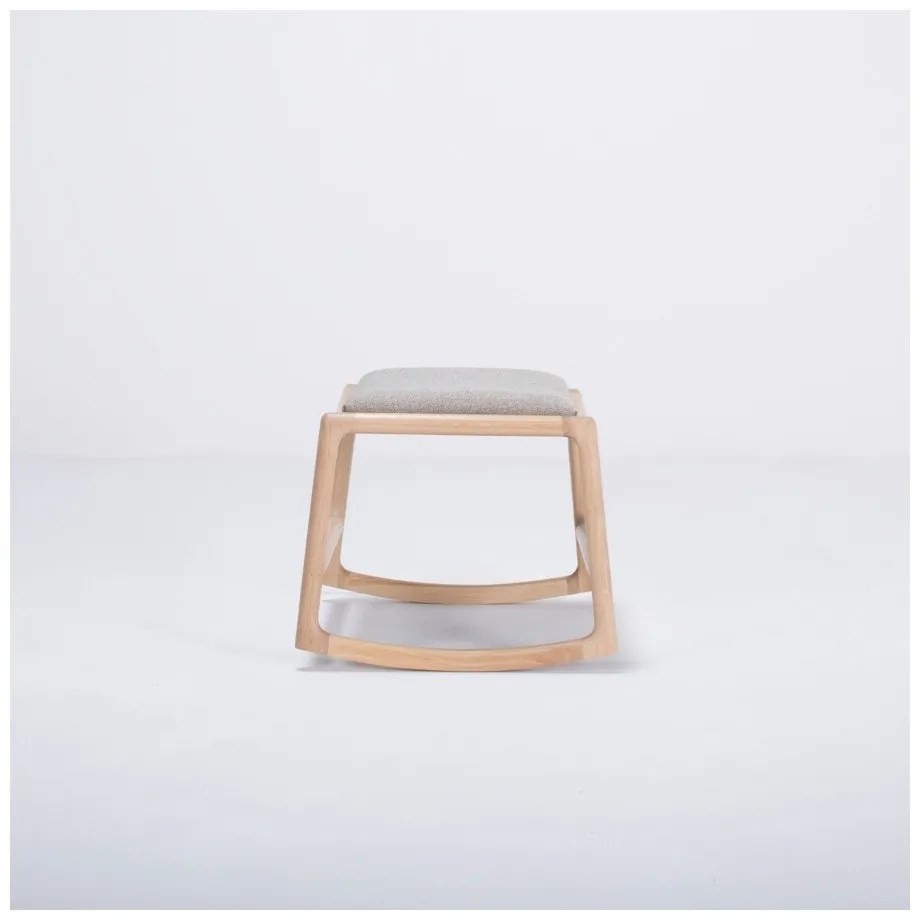 Scaun/taburet cu structură din lemn de stejar Gazzda Dedo, gri