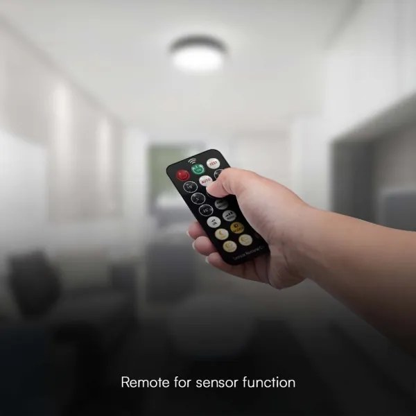 Plafonieră LED cu senzor pentru baie LED/24W/230V 4000K IP44 negru