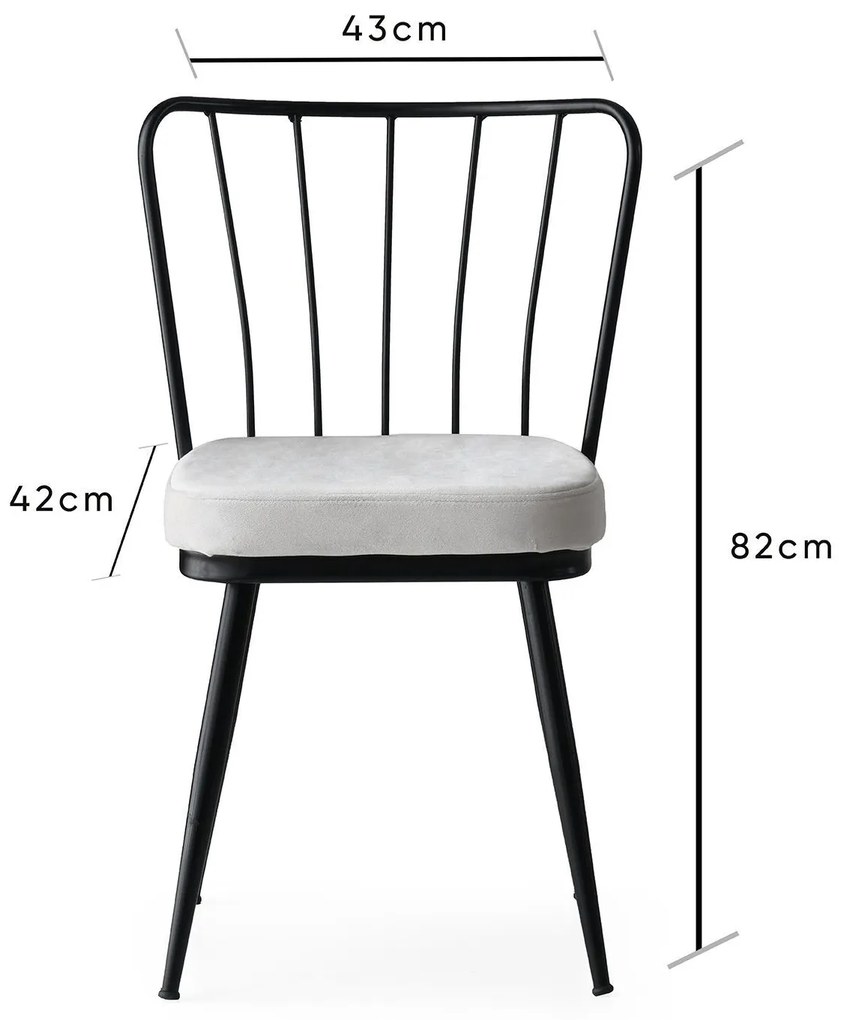 Set 2 scaune Ypsilon (Negru). 1072796