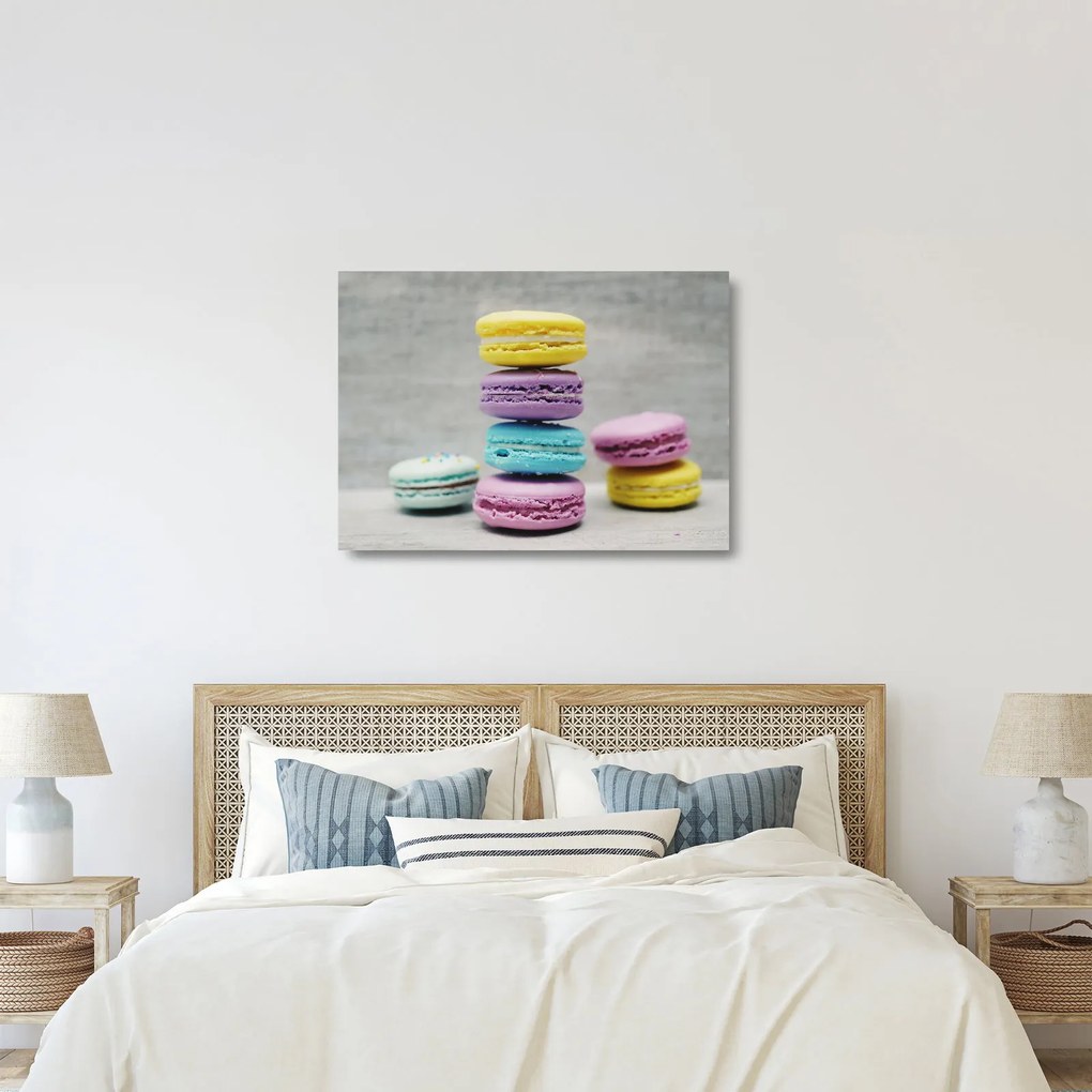 Tablou pe sticlă cu macarooni (70x50 cm)