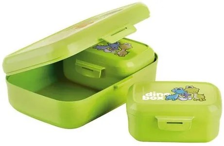 Cutie de gustări Tescoma Dino 3 bucăți, verde