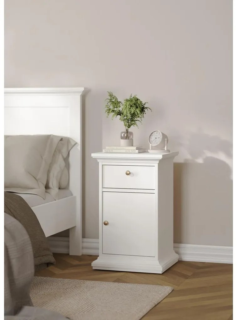 Noptieră Provence II, alb
