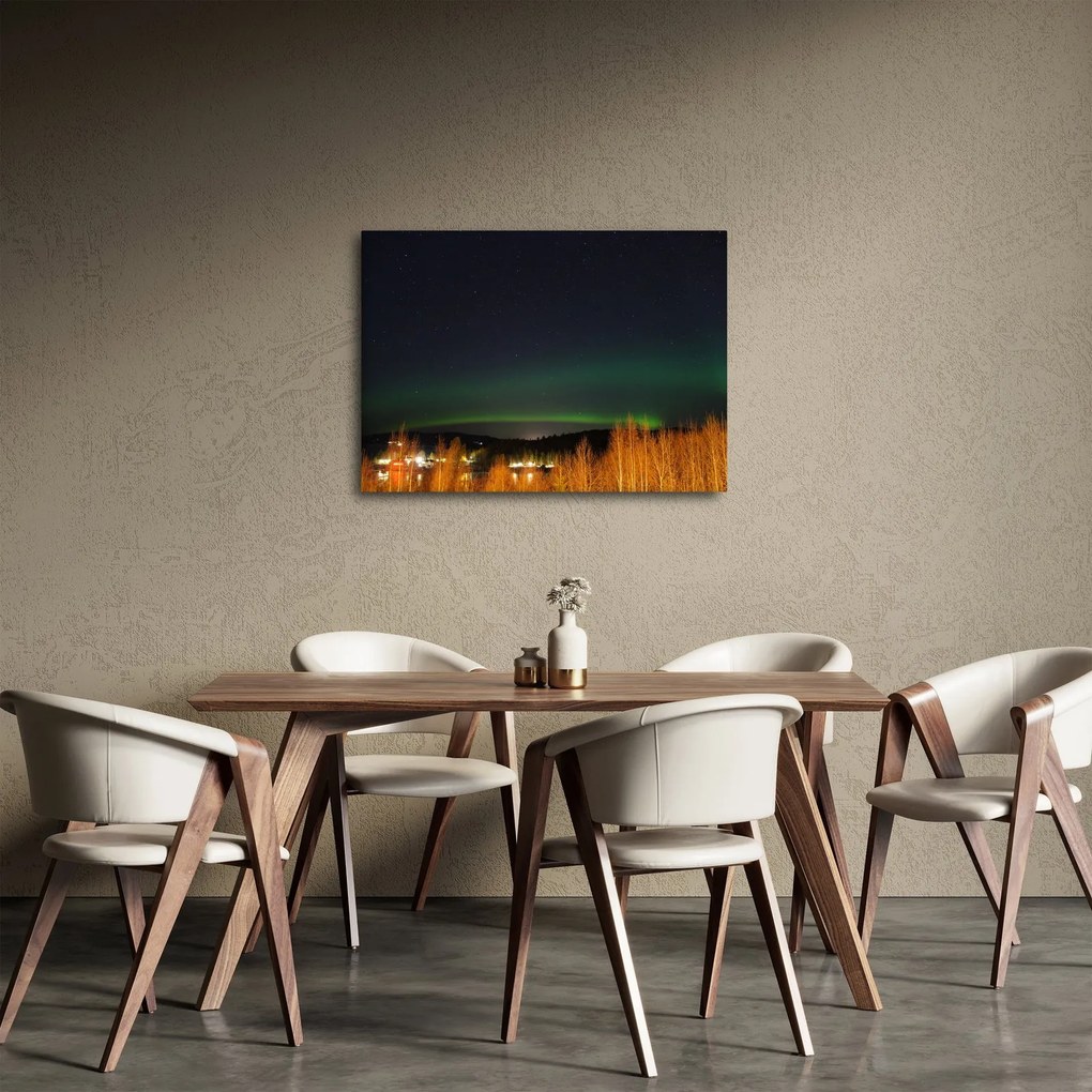 Tablou cu aurora borealis (70x50 cm)