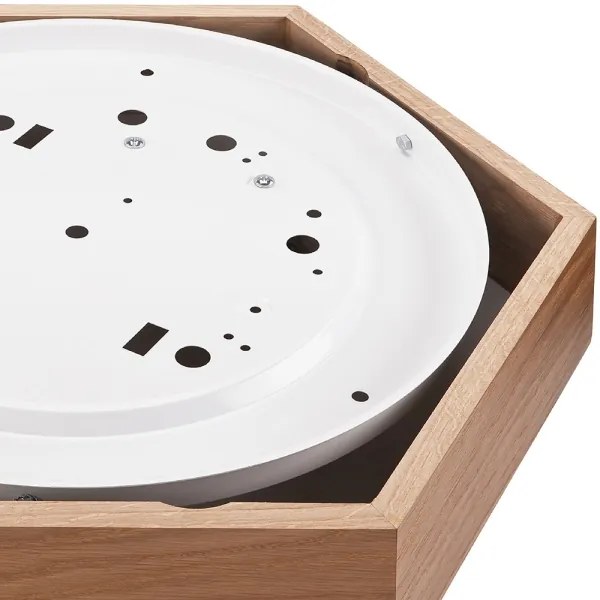 Plafonieră OAK HEX 2xE27/60W/230V d. 43 cm stejar