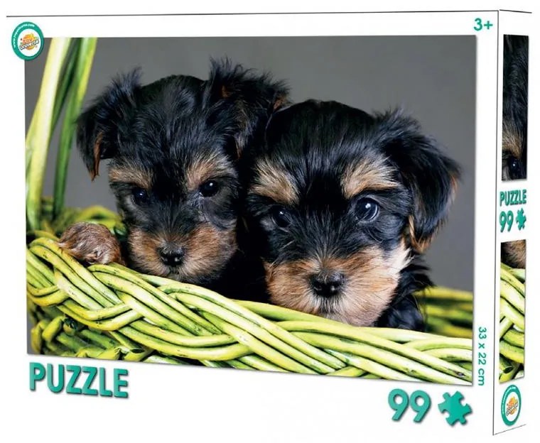 Animale Puzzle cu câini 99 bucăți