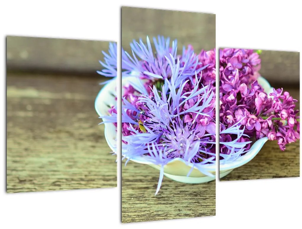 Tablou cu decorațiune din lavanda (90x60 cm)