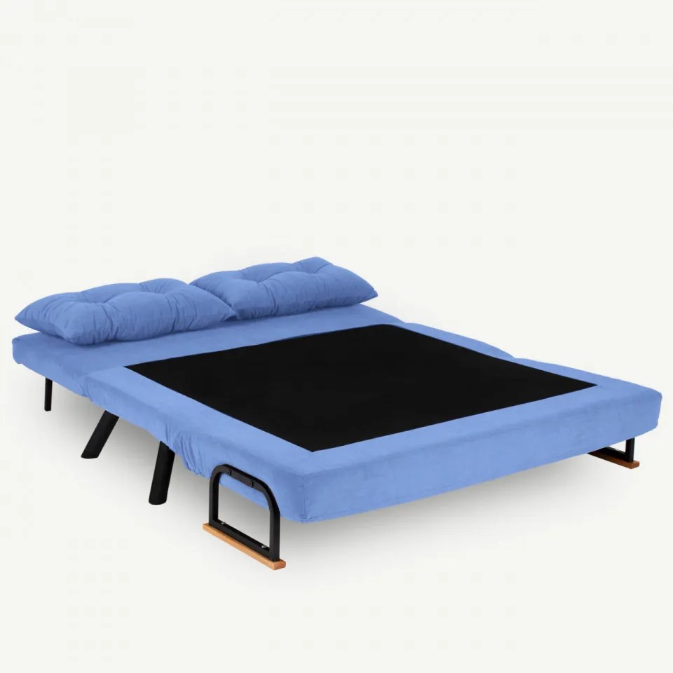 Canapea cu 2 Locuri Sando 2-Seater, Albastru, Extensibila