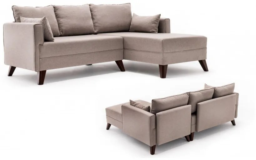 Coltar Extensibil Bella Corner Sofa Right 2, Crem