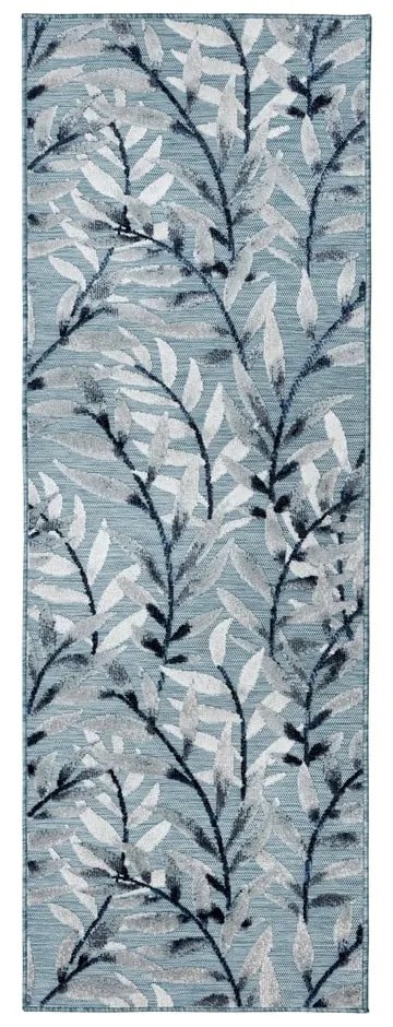 Covor de exterior tip traversă albastru 230x80 cm Willow - Flair Rugs