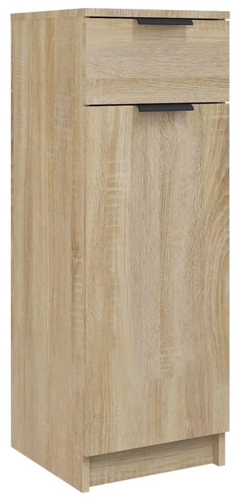 811289 vidaXL Dulap de baie, stejar sonoma, 32x34x90 cm, lemn compozit