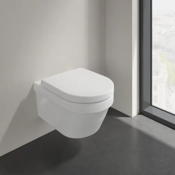Villeroy & Boch 5684HRR1 - Vas WC suspendat ARCHITECTURA cu capac SoftClose, ceramică albă